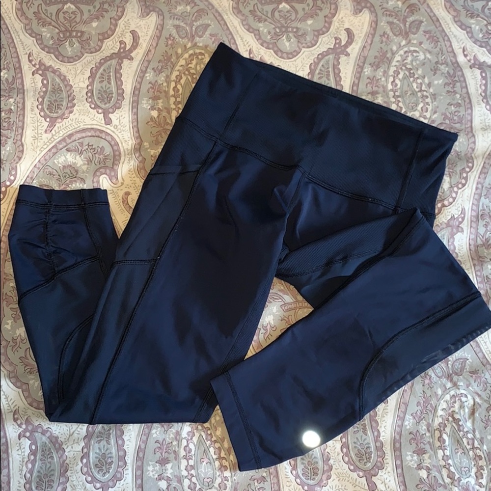 Navy mesh Lululemon Leggings